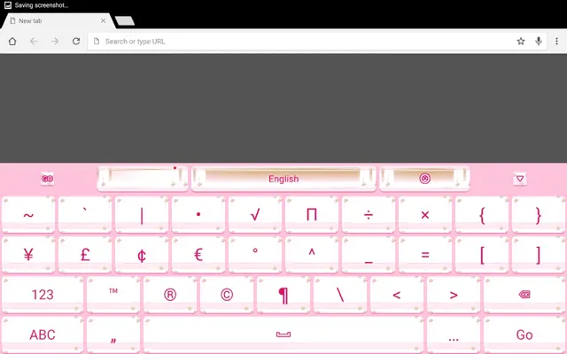 GO Keyboard Pinky android App screenshot 2