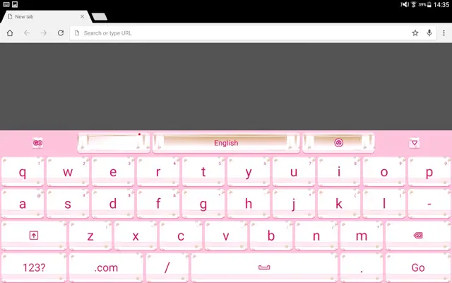 GO Keyboard Pinky android App screenshot 5